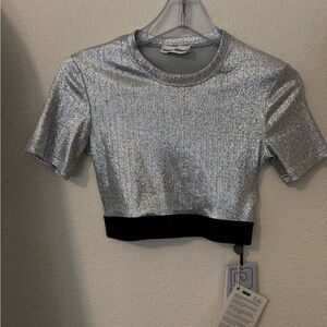 Paco Rabanne Silver Crop Top